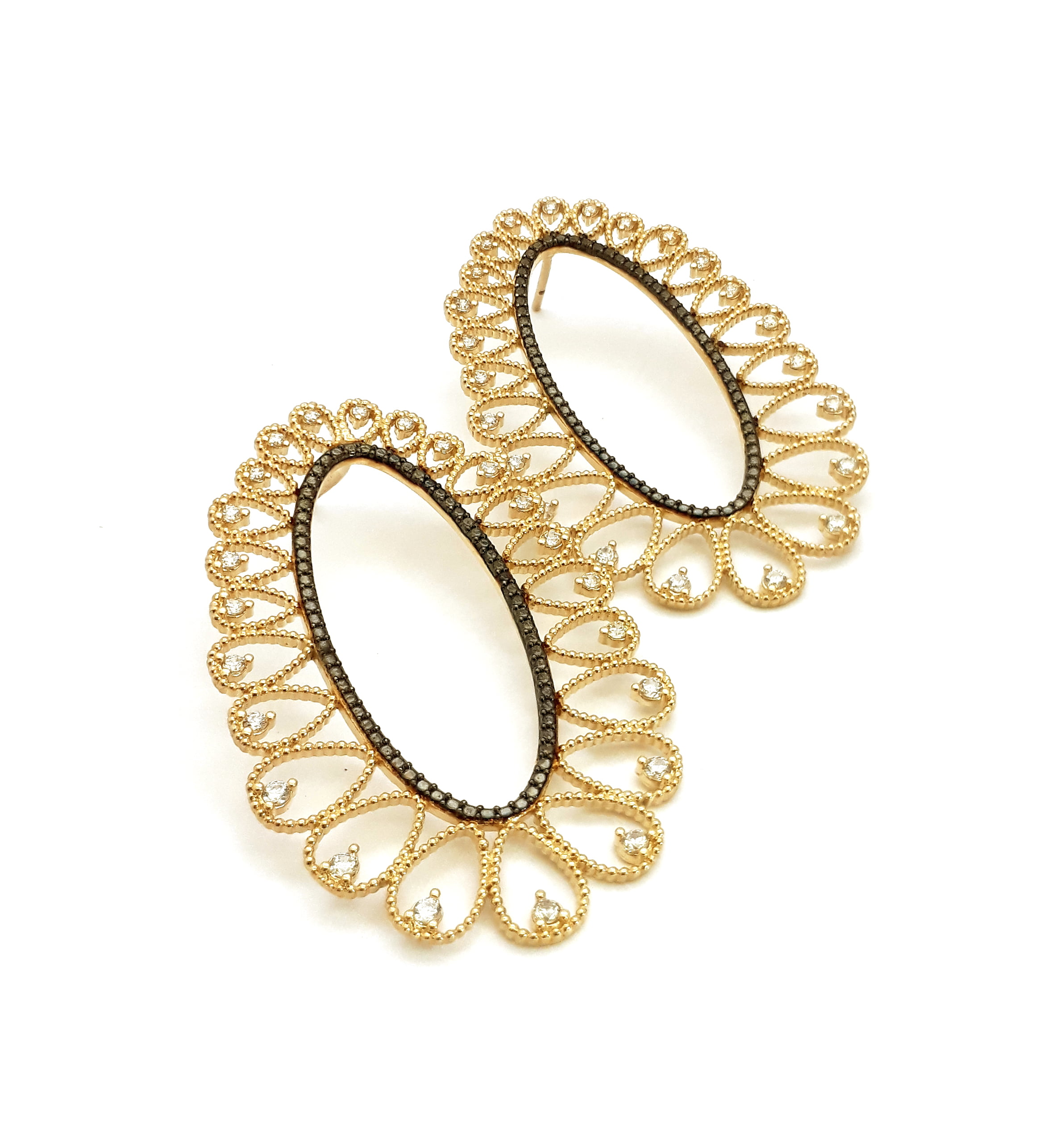 BRINCO FILIGRANA FOLHEADO 18K