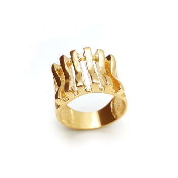 ANEL DOURADO gradeado