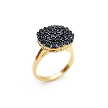 ANEL CRAVEJADO ZIRCONIA negra