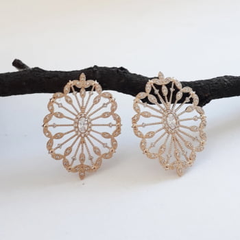 BRINCO FILIGRANA FOLHEADO 18K 