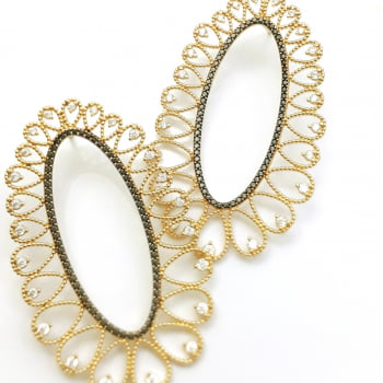 BRINCO FILIGRANA FOLHEADO 18K