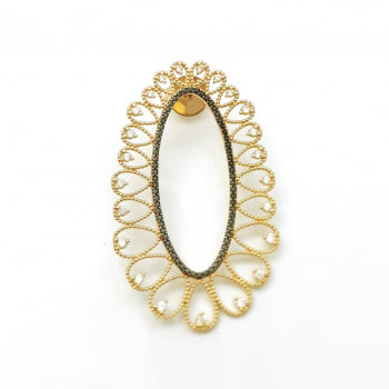 BRINCO FILIGRANA FOLHEADO 18K