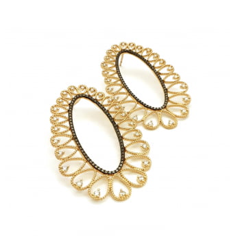 BRINCO FILIGRANA FOLHEADO 18K