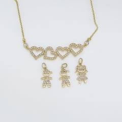 Colar coração  amor de mãe pg8577