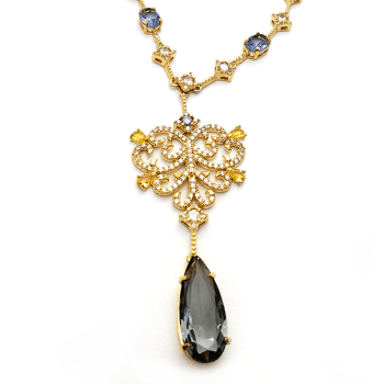 Colar gota luxo