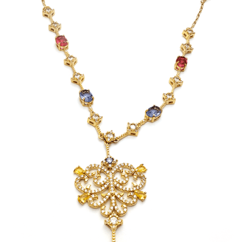Colar gota luxo