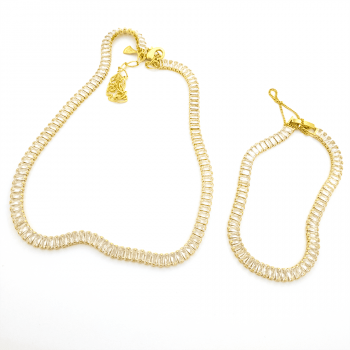 CONJUNTO RIVIERA PULSEIRA & COLAR MULTICOLORIDO