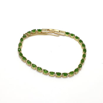 Pulseira cravejada com pedras ovais