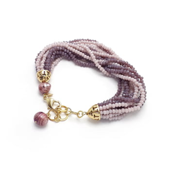 Pulseira Torsades cristais