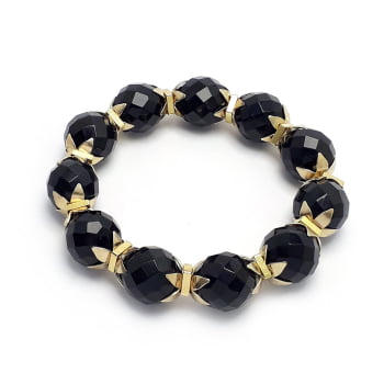 Pulseira cristais facetados
