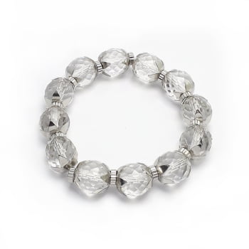 Pulseira cristais facetados