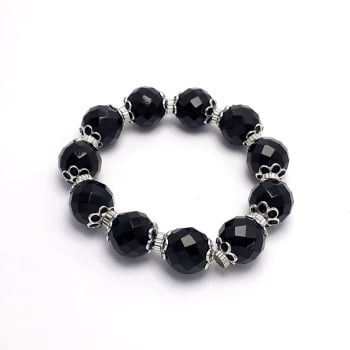 Pulseira cristais facetados