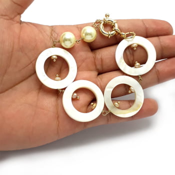 Pulseira de madreperóla
