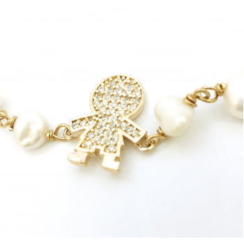 PULSEIRA DE PEROLA  MENINO/MENINA