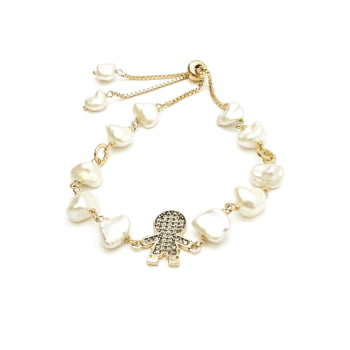 PULSEIRA DE PEROLA  MENINO/MENINA