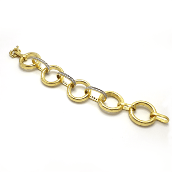 Pulseira fosca cravejada