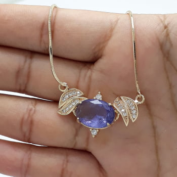 Pulseira regulável com pedras